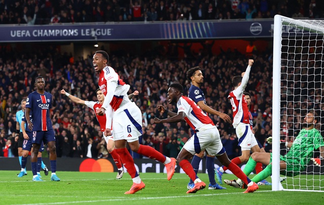 Thủ quân Saka lập công, Arsenal hạ gục PSG ở Champions League- Ảnh 4.